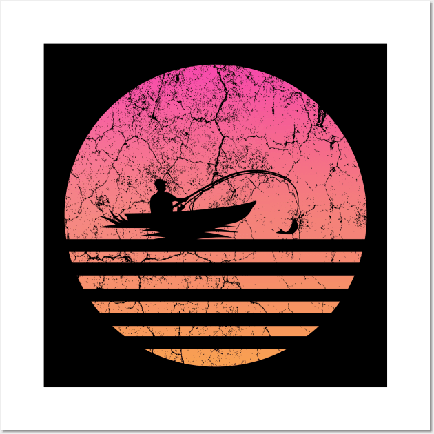 Lunar Fishing Wall Art by MikeNotis